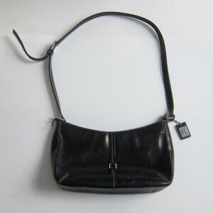 Etienne Aigner black leather shoulder bag